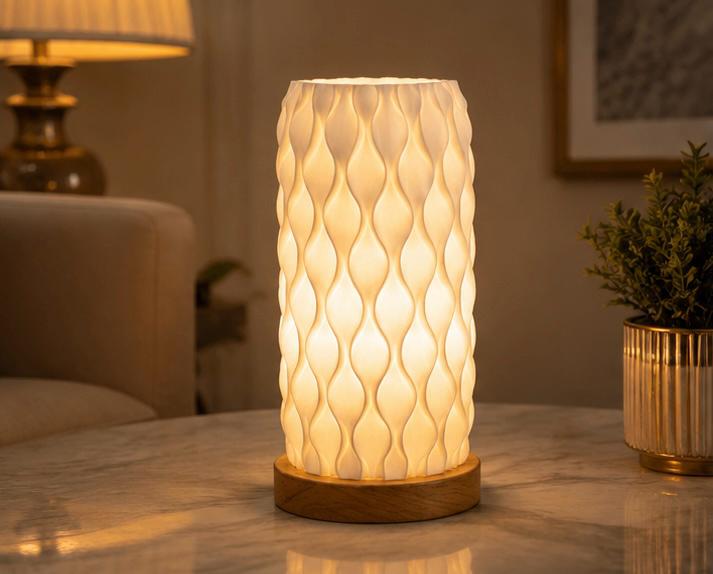 Modern LED Ambient Table Lamp (Honeycomb Design)