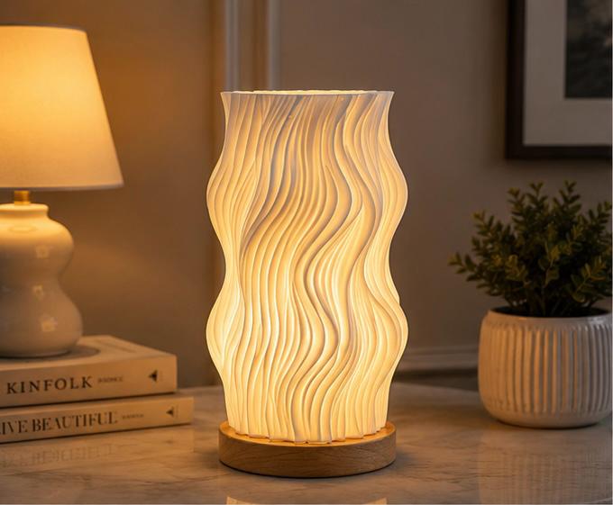 Modern Wave LED Table Lamp / Decorative Vase Lamp