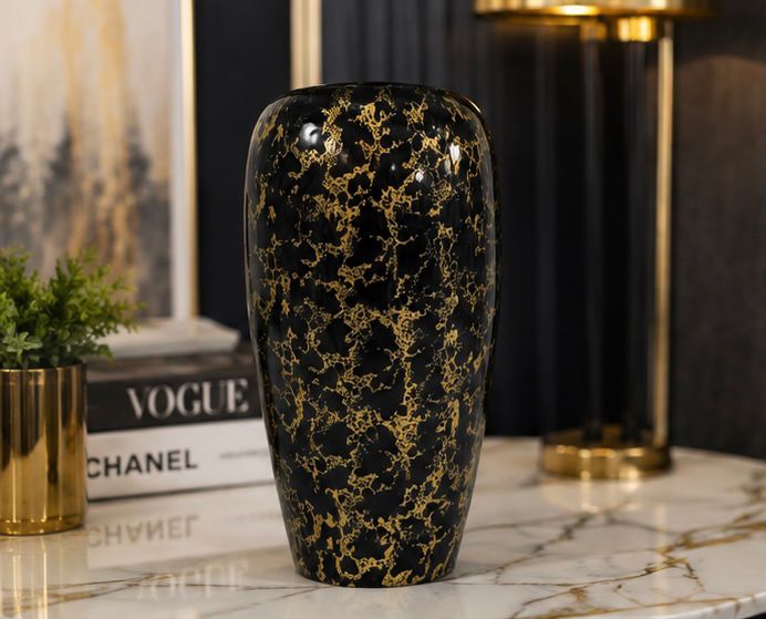 Black & Gold Luxury Decorative Vase